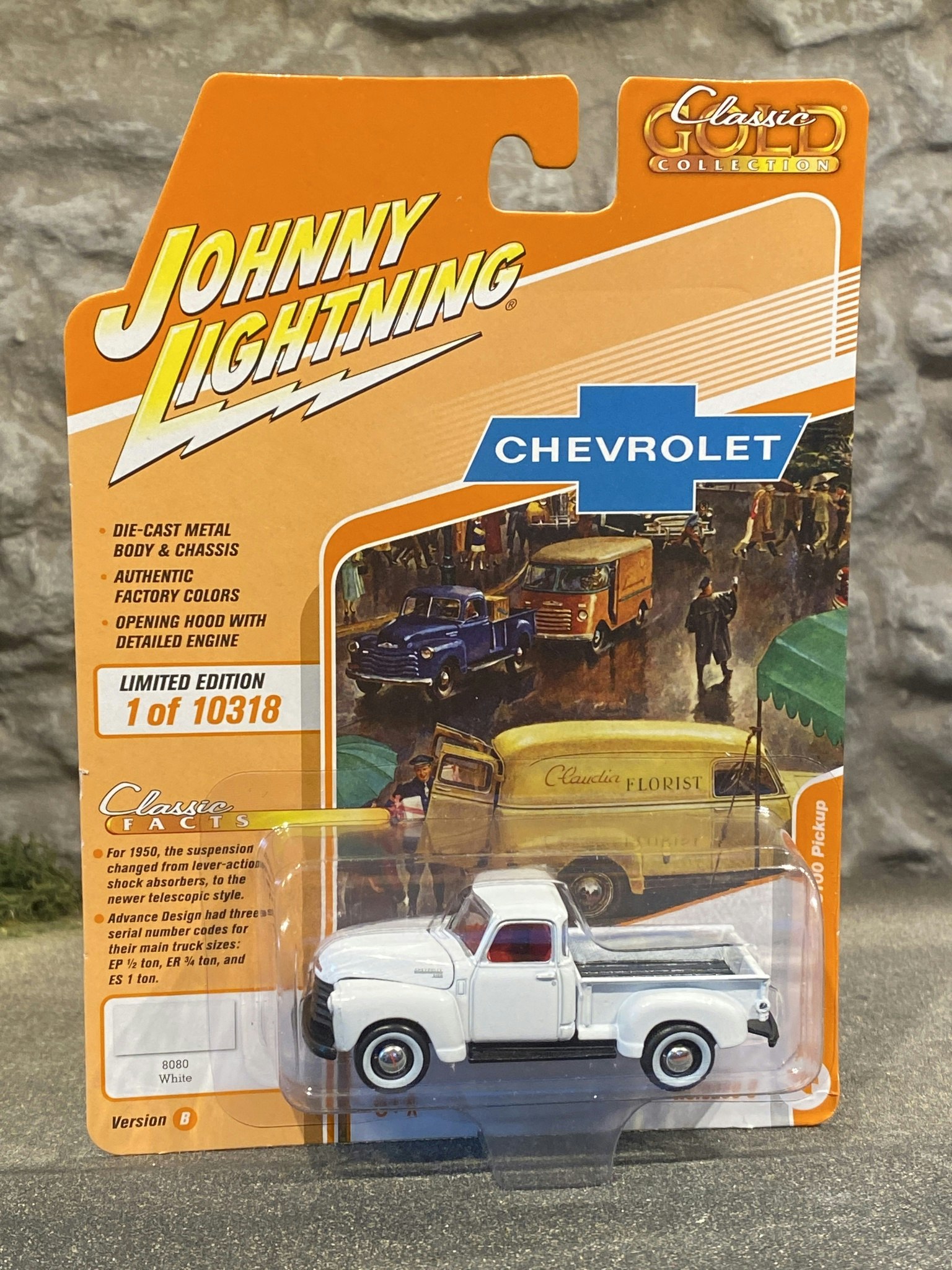 Skala 1/64 - Chevrolet 3100 Pickup 1950' från Johnny Lightning