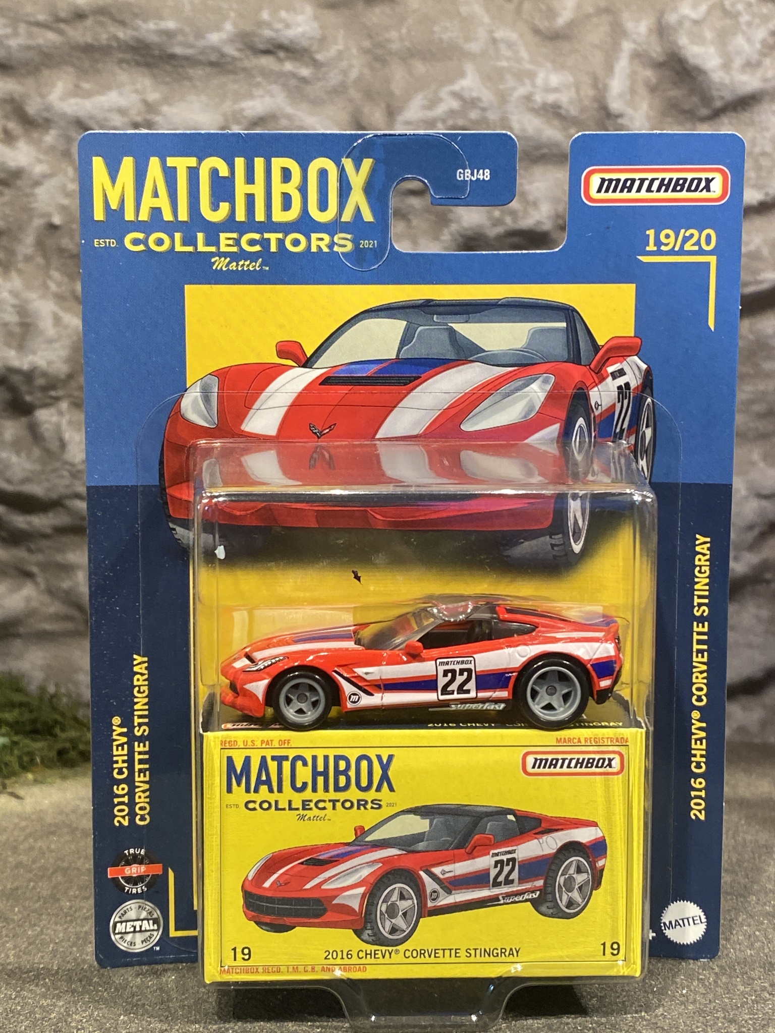 Skala 1/64 MATCHBOX - Collectors - Chevrolet CorvetteStingray 2016'