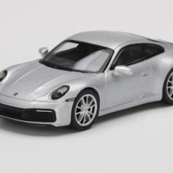 Skala 1/64 - Porsche 911 (992) Carrera 4S GT Silver Metallic fr MINI GT