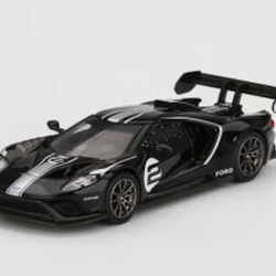 Skala 1/64 -  Ford GT MK II #006 Shadow Black, Vä styrd, från MINI GT