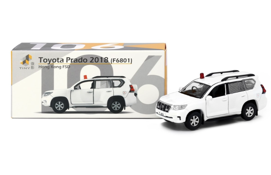Skala 1/64 - Toyota Prado 2018 HKFSD fr Tiny
