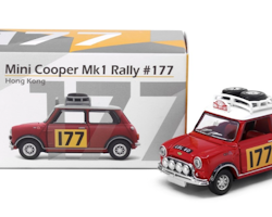 Skala 1/64 - Mini Cooper Mk1 Rally #177 fr Tiny