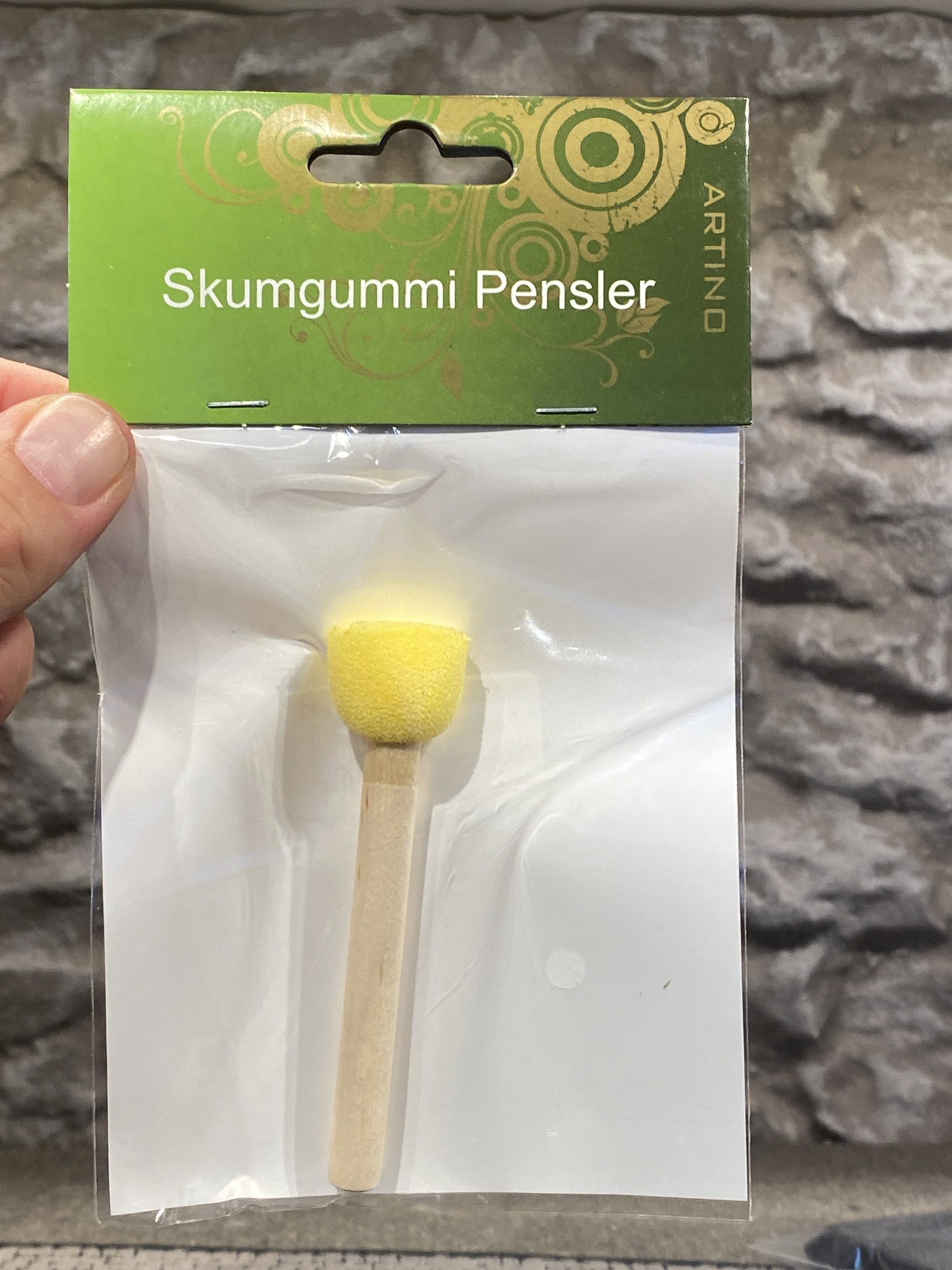Skumgummi-pensel, Storlek 20 mm från Artino