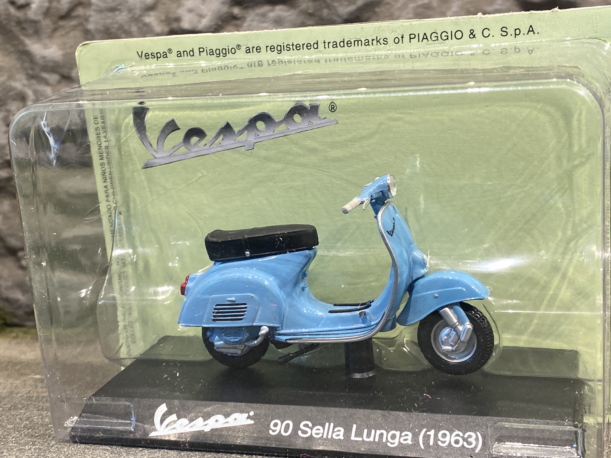 Skala 1/18 Motorcykel VESPA 90 Sella Lunga 1963' fr Centauria Collection