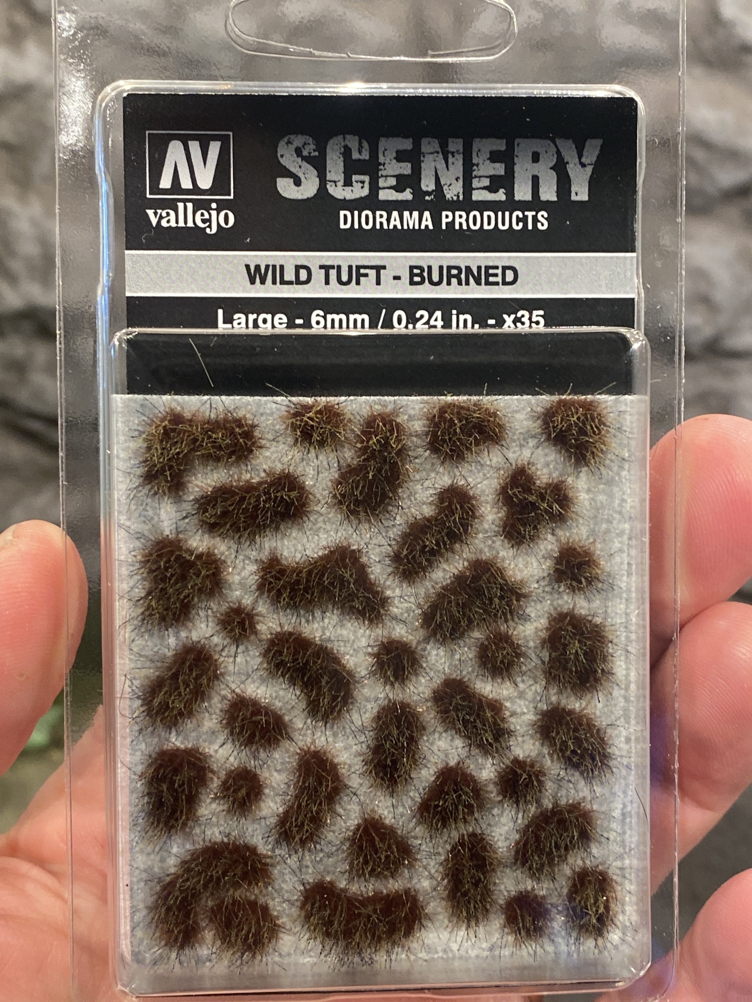 Scenery Diorama Products - Wild Tuft - Burned - Large  6 mm SC414 fr Vallejo