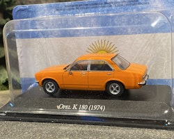 Skala 1/43: Opel k180 Kadett, orange 74' från Rubbo