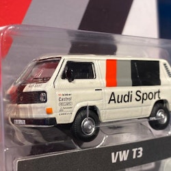 Skala 1/64 Otroligt fin Volkswagen T3 "Audi Sport" från Schuco / TARMAC WORKS