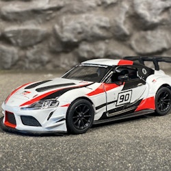 Skala 1/36 Vit, TOYOTA GR SUPRA - Racing Concept från Kinsmart