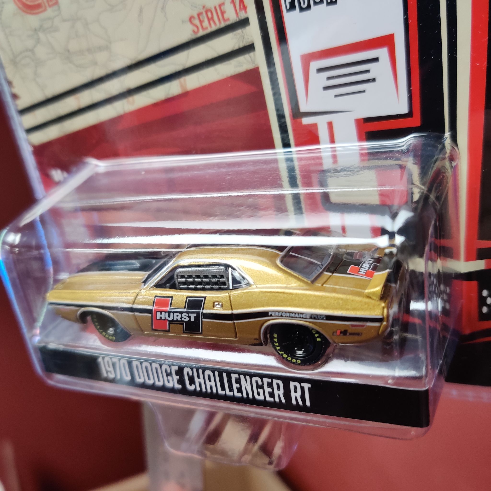 Skala 1/64 Chevrolet Challenger RT 70' Hurst - Running on Empty fr Greenlight