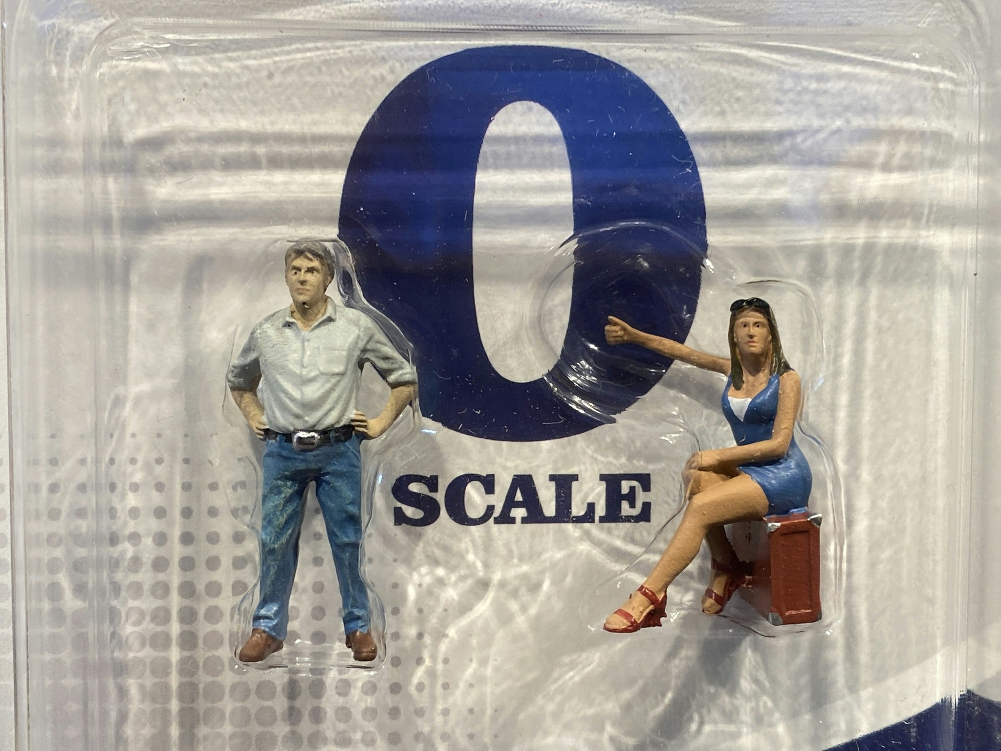 Skala 1/43, 0-skala, En man & en Lifterska (70-tal) (Set 3) - American Diorama