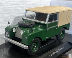 Skala 1/18 Land Rover Series I, Mörkgrön m kapell från MCG