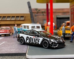 Skala 1/64 Exklusiv Mercedes-Benz C63 AMG Coupé POLICE f TARMAC works