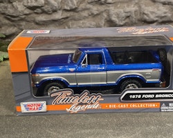 Skala 1/24 Ford Bronco 78', Blå/Silver fr Timeless Legends - MotorMax