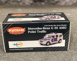 Skala 1/64 Mercedes-Benz G55 AMG, Polisi Traffic fr KYOSHO