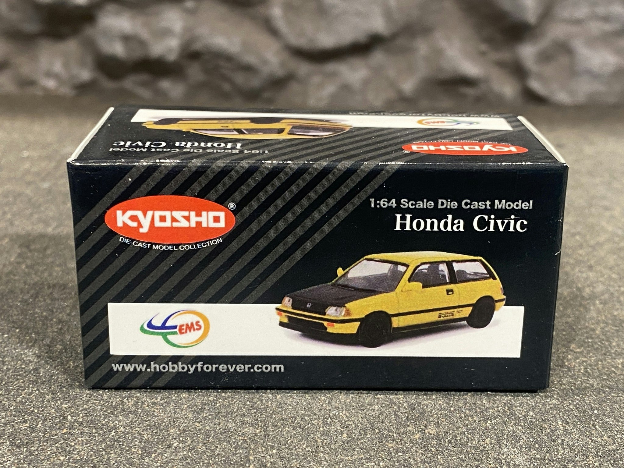 Skala 1/64 Honda Civic m svart huv fr KYOSHO