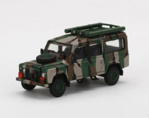Skala 1/64 - Land Rover Defender 110 Malaysian Army, Harimau Belang - MINI GT