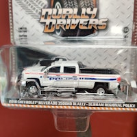 Skala 1/64 - Chevrolet Silverado 19' Durham regional Police "Dually Drivers" fr GreenLight