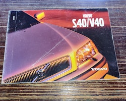 Instruktionsbok - Volvo S40 / V40 Tryckt 2000