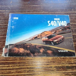 Instruktionsbok - Volvo S40 / V40 Tryckt 1999