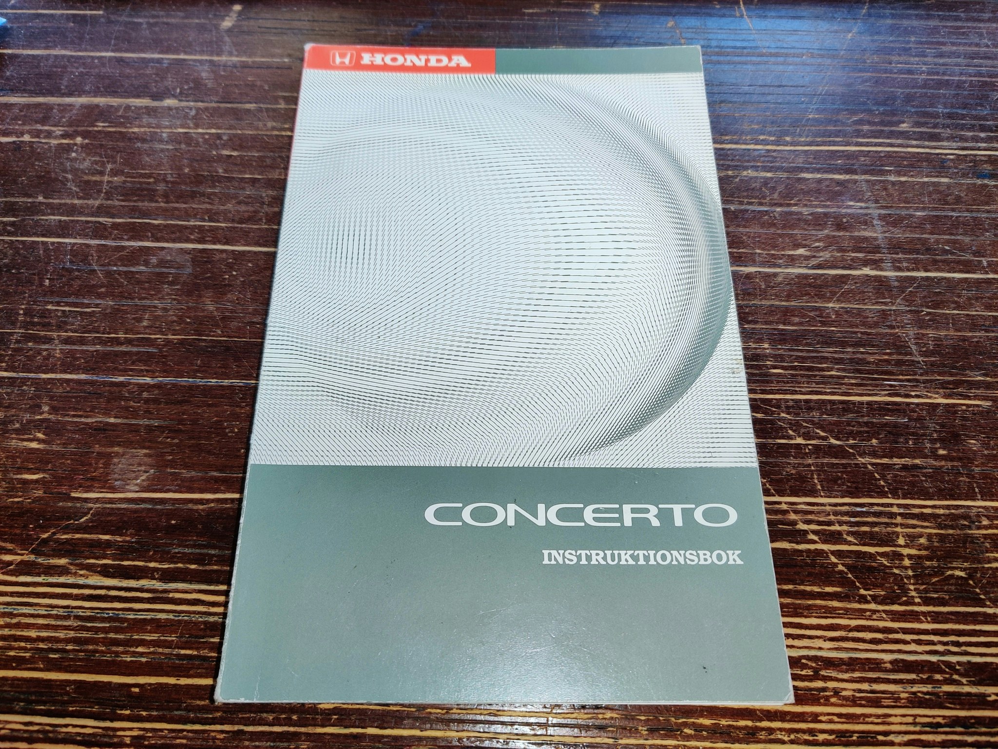 Instruktionsbok - Honda Concerto