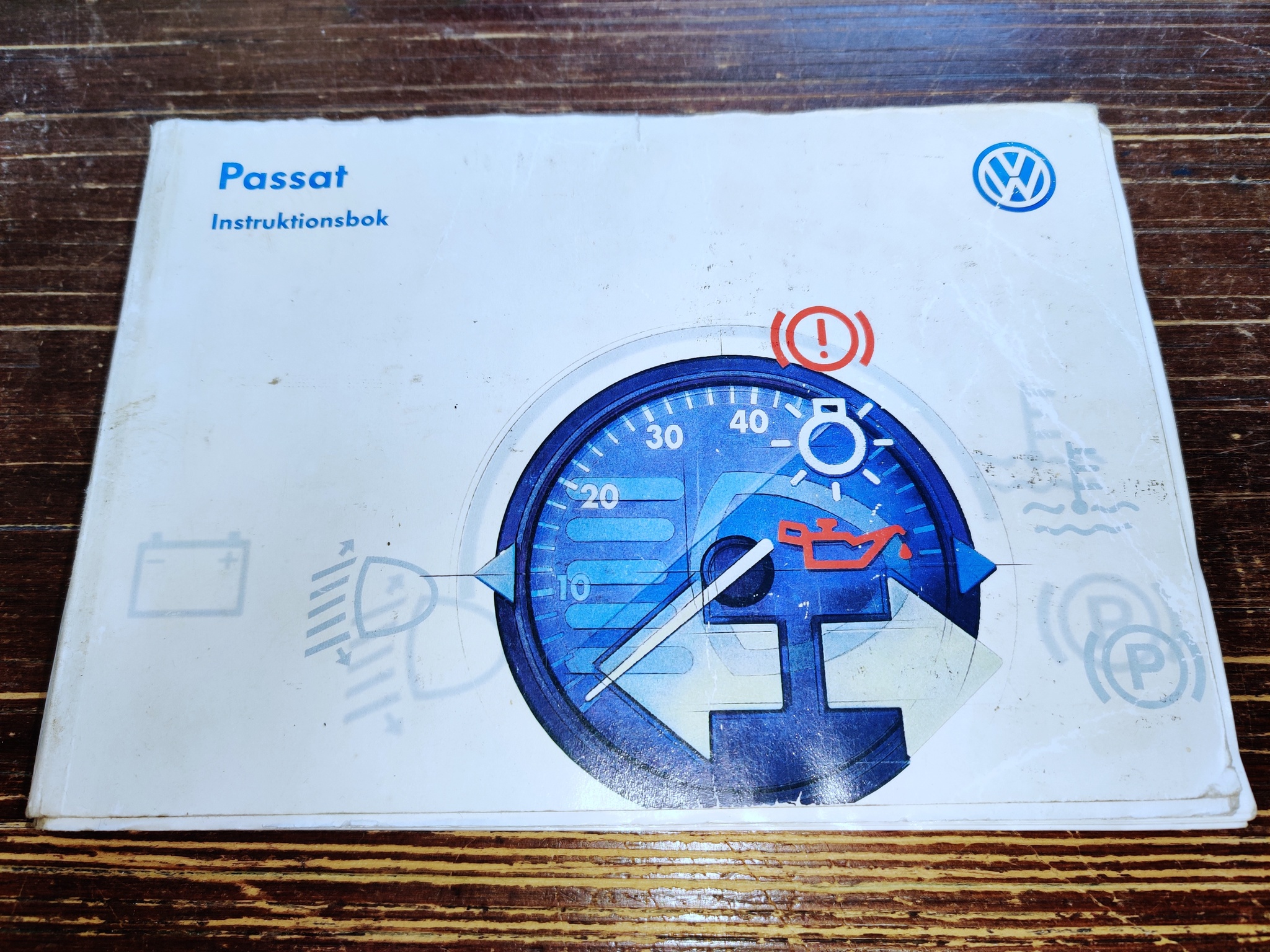 Instruktionsbok - Volkswagen Passat Tryckt 1997