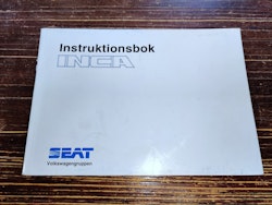 Instruktionsbok - SEAT inca Tryckt 1996