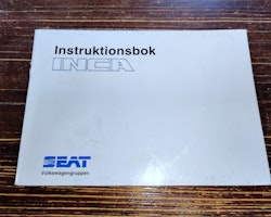 Instruktionsbok - SEAT inca Tryckt 1996