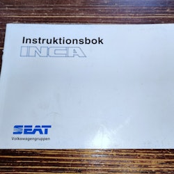 Instruktionsbok - SEAT inca Tryckt 1996