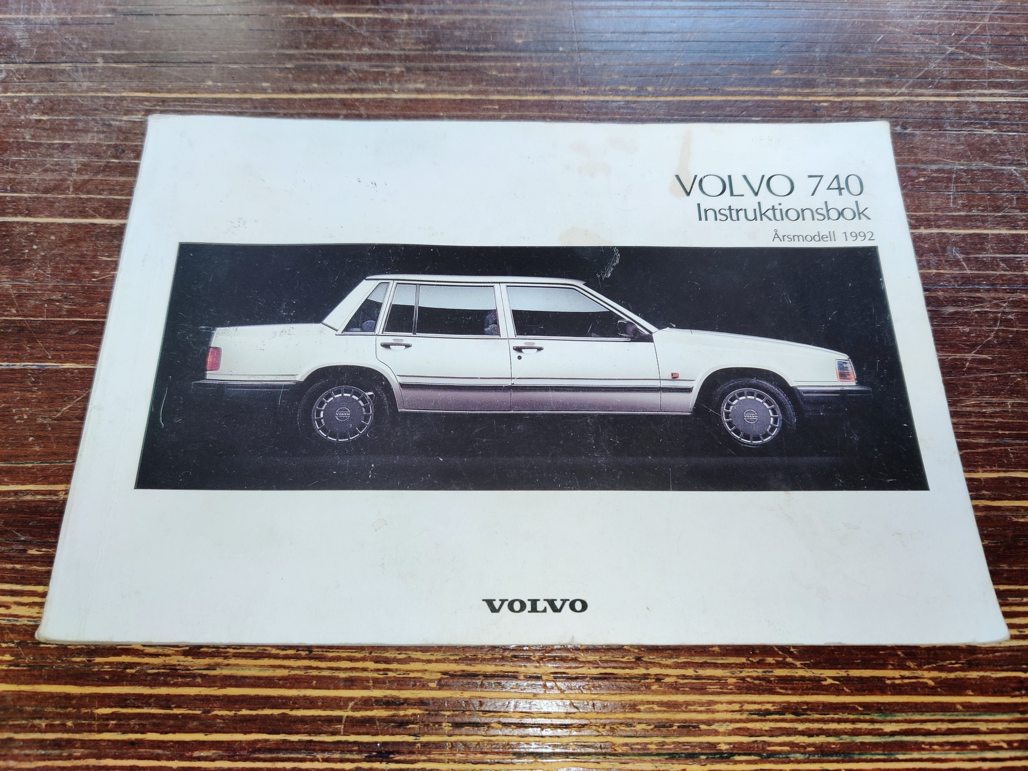 Instruktionsbok - Volvo 740 Tryckt 1992