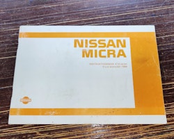 Instruktionsbok - NISSAN Micra Tryckt 1986