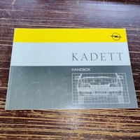 Instruktionsbok - Opel Kadett Tryckt 1988