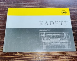 Instruktionsbok - Opel Kadett Tryckt 1988