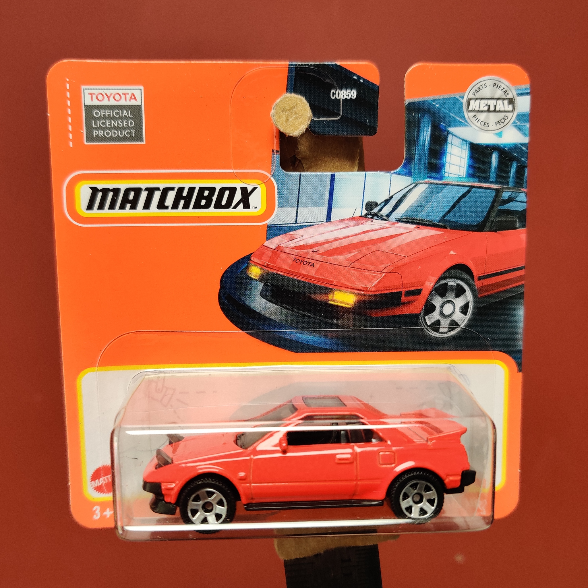 Skala 1/64 Matchbox - Toyota MR2 1984 - Uppfällda framlampor