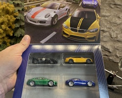 Skala 1/64 - 6-pack Europeiska bilar fr Hot Wheels