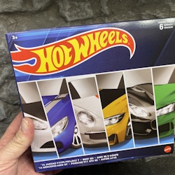 Skala 1/64 - 6-pack Europeiska bilar fr Hot Wheels