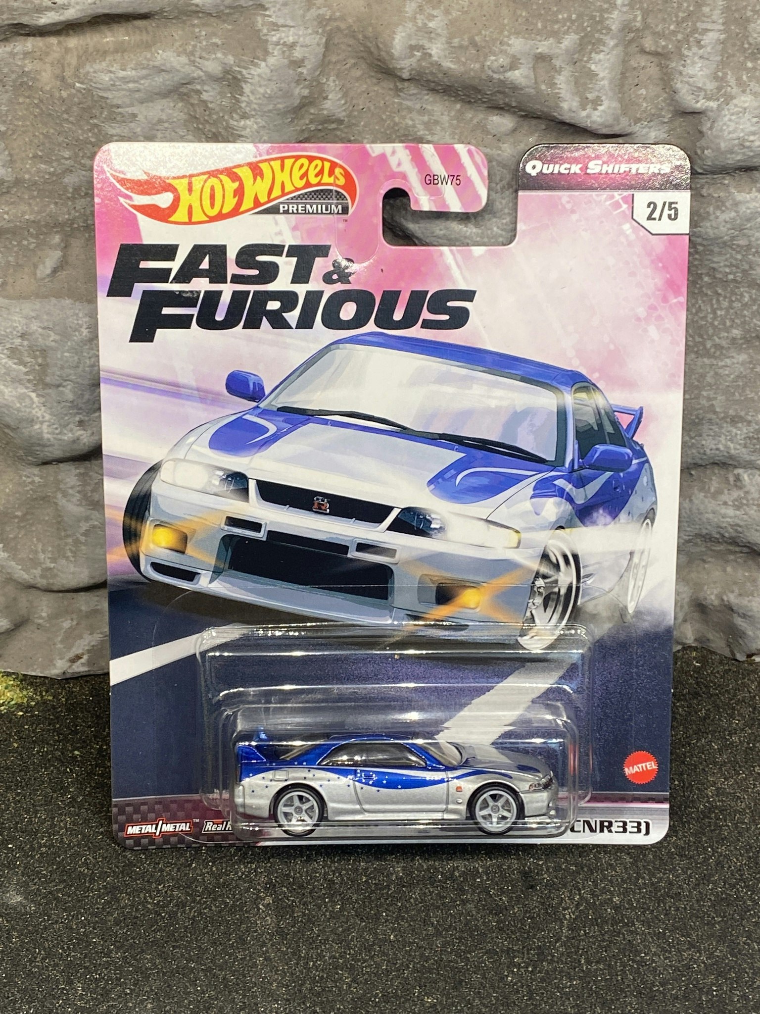 Skala 1/64 Hot Wheels Premium - Fast & Furious - Nissan Skyline GT-R (BCNR33)