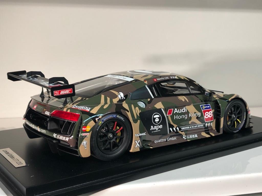 Skala 1/18 - Sanslöst fin  AUDI R8 LMS från TARMAC WORKS, Under halva priset!