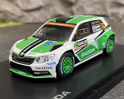 Skala 1/43 Škoda Fabia R5 No 32, Rally Sweden 2016, Tidemand - Axelsson från Abrex
