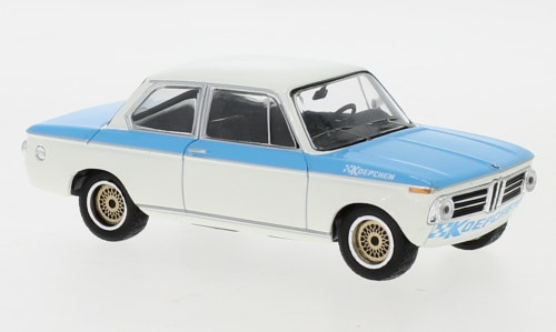 Skala 1/43 - BMW Koepchen 2002 Tii, Vit/blå, 1974 fr IXO-models