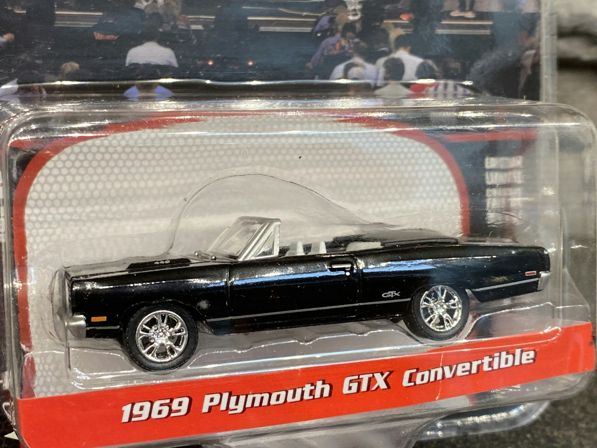 Skala 1/64 Plymouth GTX Conv. 69' Barrett Jackson auctions fr Greenlight