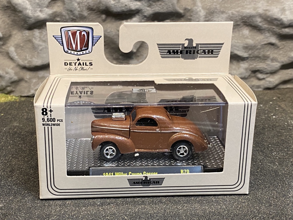 Skala 1/64 Willys Coupe Gasser 41' fr M2 Machines