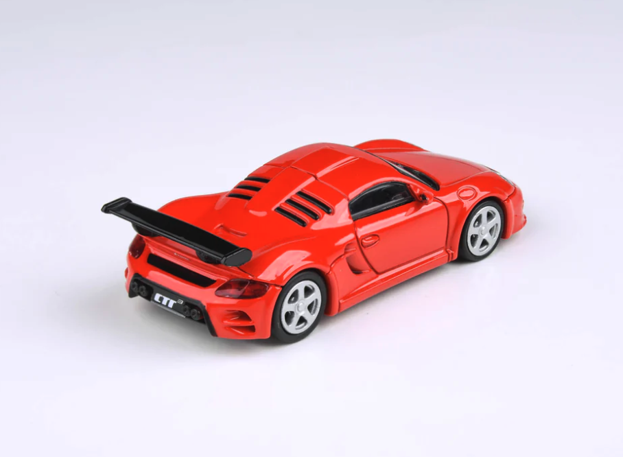 Skala 1/64 2012 RUF CTR3 Clubsport - Guards Red, Vänsterstyrd.  fr Para64