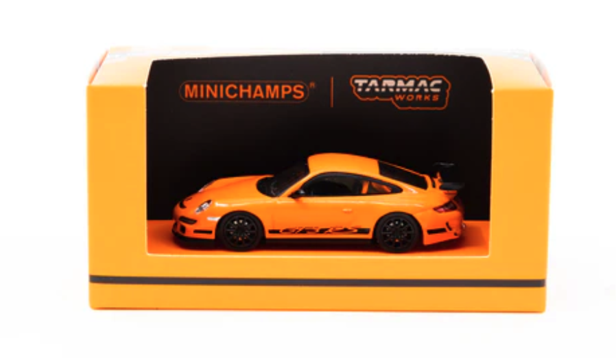 Skala 1/64 Porsche 911 GT3 RS. Orange fr TARMAC & Minichamps