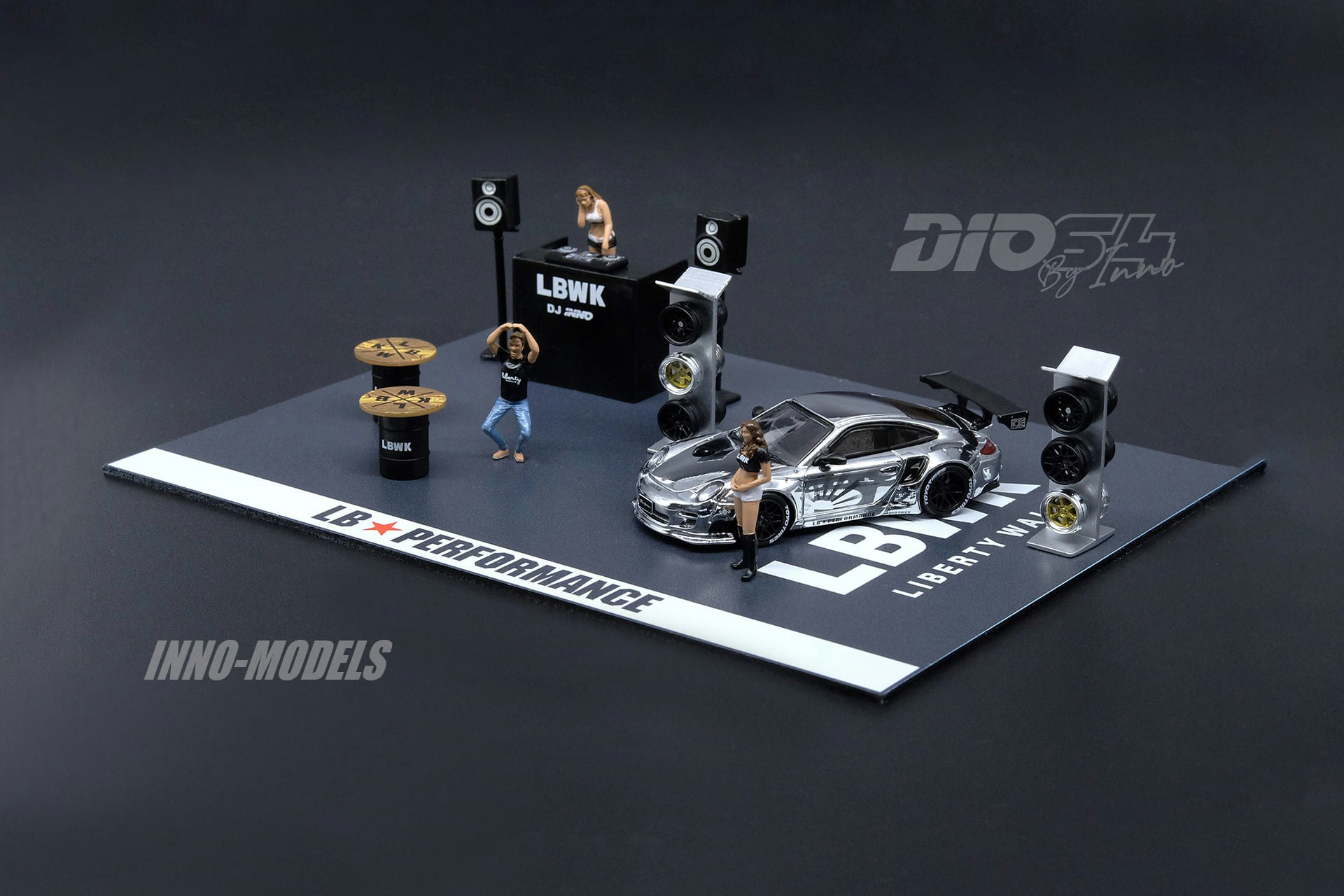 Skala 1/64 LBWK Auto Salon Diorama fr Inno64 / Dio 64