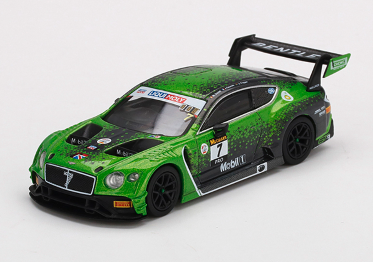 Skala 1/64 Bentley Continental GT3 #7 2020 Liqui-Moly Bathurst 12 Hrs Win fr MINI GT