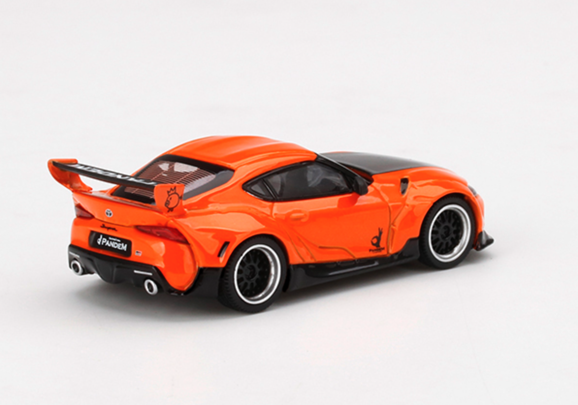 Skala 1/64 Pandem Toyota GR Supra V1.0 Orange fr MINI GT