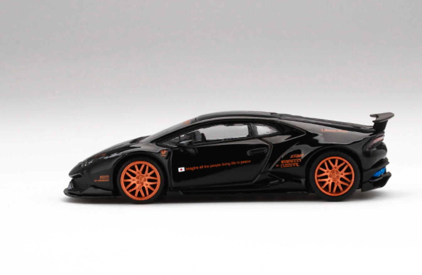 Skala 1/64  LB★WORKS Lamborghini Huracán ver. 1, Black fr MINI GT