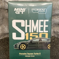 Skala 1/64 Porsche Taycan Turbo S, Midnight Green fr MINI GT & Tarmac