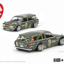 Skala 1/64 - Datsun KAIDO 510 Wagon Grön (KHMG010) fr MINI GT
