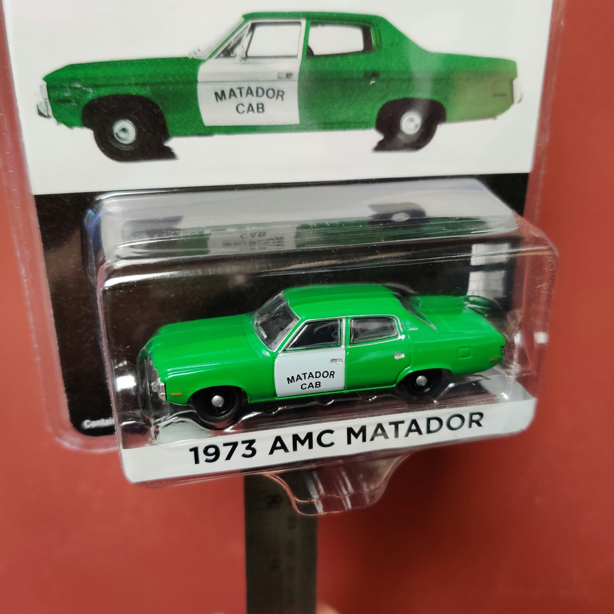 Skala 1/64 AMC Matador 73' "The '73 American Matador Taxi" från Greenlight Excl.